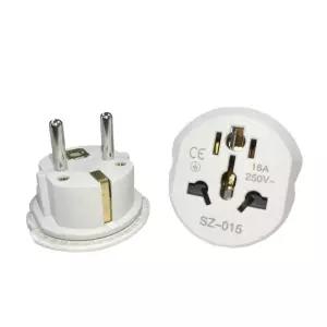 여행용 멀티 플러그 어댑터 16A 250V EU KR 변환기