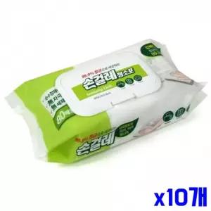 캡형 손걸레 청소포 80매 x10개 [BGV53397]