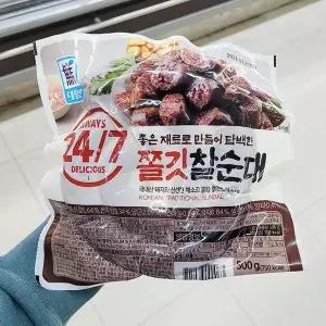 24/7 쫄깃 찰순대 500g 아이스박스포장_26990686