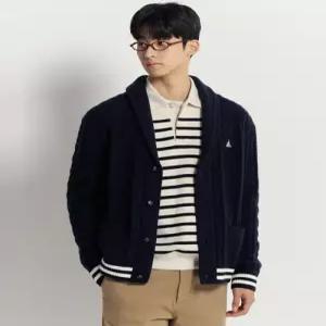 [정품] 빈폴 아란 숄넥 카디건 네이비 BC5Z5AC44R