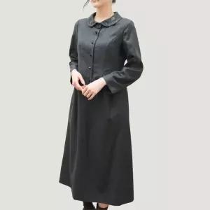 [롯데백화점]비꼴리끄 울 라운드 카라 자수 원피스 B254WO3070