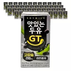 남양유업 GT 간편식 맛있는두유 검은콩깨 190ml 48팩