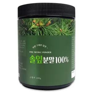 [RGKOON7U]헬로우그린 국산 솔잎 분말 가루 200g 통