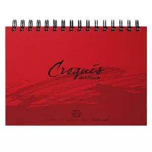 삼원)크로키하드커버스케치북 A4(CS02/105g/80매)레드