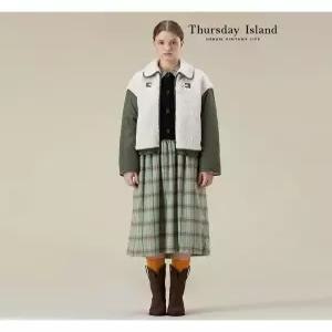 써스데이아일랜드Thursday Island 덤블 패딩 블록 카라점퍼T238MJP234W2763584
