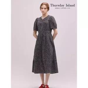 [써스데이아일랜드][Thursday Island] 레이스 배색 원피스(T244MOP235W)