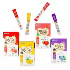 포켄스 펫디저트 과일퓨레 30스틱 450g 4종 택1 사과 / 망고 / 딸기 / 블루베리 짜먹는 강아지츄르