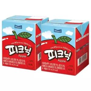 [RGK1043Q]매일 피크닉 사과 200ml x 48팩 24팩x2박스
