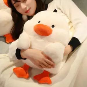 오리 인형 쿠션 담요 세트 캐릭터 책상 낮잠 베개 수험생 카페 무릎담요