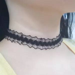 레이스 초커 목걸이 체인 블랙 악세서리 패션목걸이 할로윈소품 a2112D 해리네점빵 소품샵