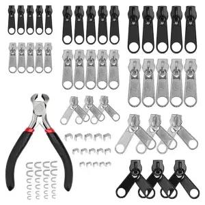 키밍 수선 지퍼 수리 세트 85pcs 도구 손잡이 a2CFA9 옷수선 부자재