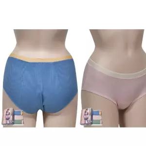 뒷면 샘방지 여성 골지 위생팬티 Df-WFG8EZC 3매입 생리용팬티