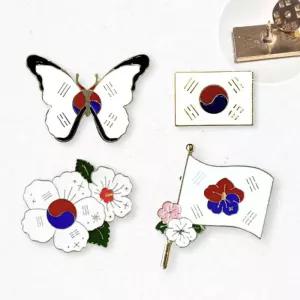 태극기 뱃지 외국인 친구 선물 전역 한국 기념품 s3BA18 가방 패션브로치