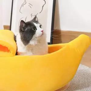 강아지 고양이 귀여운 바나나 숨숨집 s5C84A 방석 쿠션