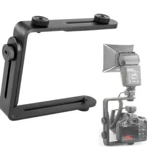 듀얼 L 플래시 확장 브라켓 플레이트 카메라 DSLR Df-W39E480 액션캠 연결