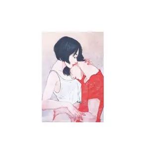 긴세로커플벽걸이천 세련된 결혼선물 소형 대형린넨포스터 커플그림포스터 Df-WFHVD3E 모던인테리어 창문가