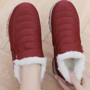 여자 겨울 보세 신발 털 부츠 방한화 캐주얼 코디