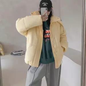 [하프클럽/신상오픈런]파스텔 오버핏 푸퍼 하이넥 후드 탈부착 스트링 패딩