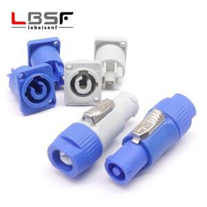 Powercon 커넥터 잠금 가능 케이블 커넥터 + 전기 드릴용 섀시 소켓 LED 스크린 무대 조명 전원 연결