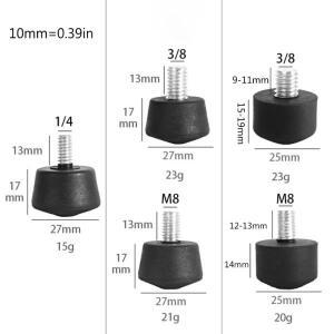 범용 미끄럼 방지 삼각대 모노포드 고무 발, 3/8 OR 1/4 인치, Andoer Benro Gitzo Manfrotto QXNF 용