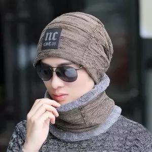남성 겨울 모자 넥워머 세트 방한용 워머 비니