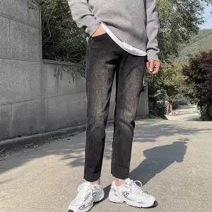 남자 키작남 키큰남 남친룩 청바지 워싱 데님 팬츠 데일리 코디