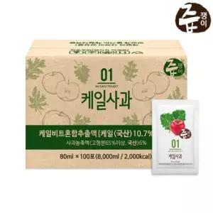 [대구백화점] [즙쟁이]케일사과즙 대용량 100포 실속구성