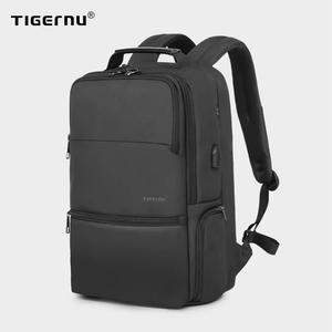 TIGERNU 대용량 남성 백팩 노트북 가방 대학생 확장 가능한 배낭 T-B3905