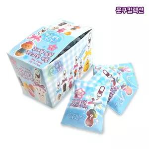 귀여운 동물 마스코트 키링 (BOX) 벨벳 후로킹 인형키링 랜덤 뽑기 캐릭터 열쇠고리 강아지 고양이