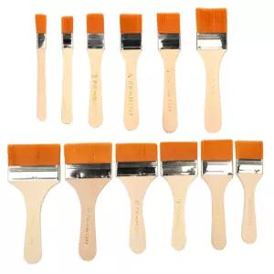 페인트붓  4호 10개세트 1호부터 12호 세트판매 빽붓 1개 단품수성페인트 목재 DIY 목공예 필수품