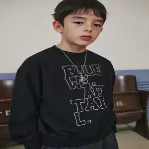 [대구백화점] [블루테일]블랙 맨투맨 티셔츠(AAA7TS07BK)