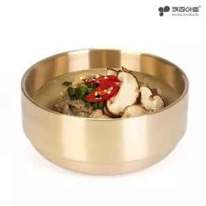 [키친아트] 금상첨화 티타늄 이중구조 탕기 (중) 17cm 냉면기 대접...