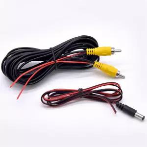 감지 와이어가 있는 19.7피트 6M RCA 백업 카메라 연장 케이블 전원 코드가 후진 후방