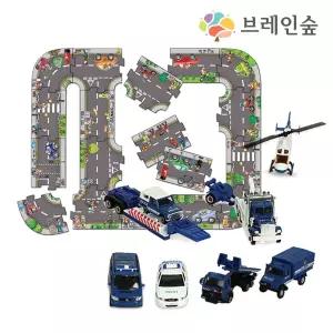 EK 익사이팅 폴리스자동차 9종 도로퍼즐 어린집 유치원 초등 역할놀이 창의 활동 학습 교구