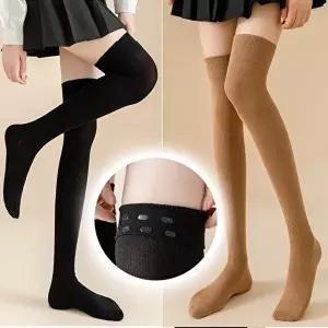 필라테스양말 여자 벗겨짐 방지 데일리 쫀쫀한 무지 오버 니삭스