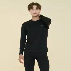 푸마 바디웨어 남성 퓨징 피치기모 에어라이트 무봉제 내복 세트 블랙 49359