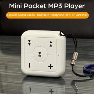 포켓 블루투스 5.3 MP3 플레이어 무선 HIFI 무손실 스포츠 워크맨 TF 카드 음악 지원