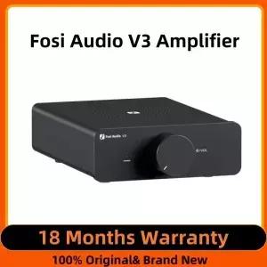 Fosi Audio V3 스테레오 파워 앰프 300W X2 TPA3255 클래스 D 미니 스피커 2채널 오디오 패시브 북쉘프용
