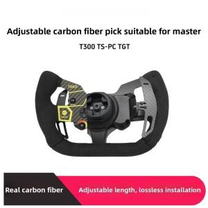 조절 가능한 확장형 카본 파이버 변속 패들, Thrustmaster T300 TS PC TGT 시뮬레이션 레이싱 휠용 교체 부
