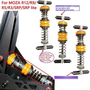 시뮬레이션 레이싱 게임 수정 페달 클러치 스로틀 브레이크 유압 스프링 댐퍼 모드 키트 For MOZA R12/R9/R