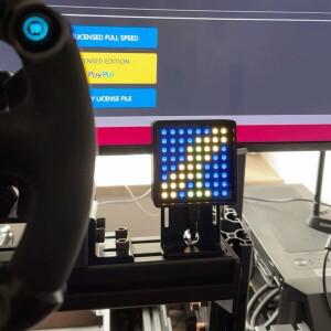 PC 시뮬레이션 레이싱 게임 대시보드 플래그 신호등 기어 디스플레이 (로지텍 G29 G27, 트러스트마스터 T30