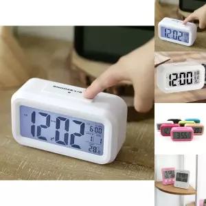 무소음 탁상시계 디지털 알람시계/전자/시계/알람/LED/탁상/인테리어/탁상용/사무실/미니/우드/예쁜/테이블