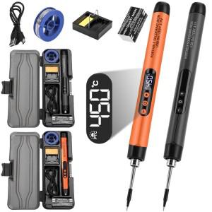 C200S USB 무선 전기 납땜 인두 교체 가능 팁 Type-C 5V 8W 고속 충전 휴대용 수리 용접 도구