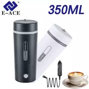 순간 온수기 전기 E-ACE 350ML 자동차 주전자 휴대용 여행용 12V/24V 커피 히터 온수 보일러 차 소형
