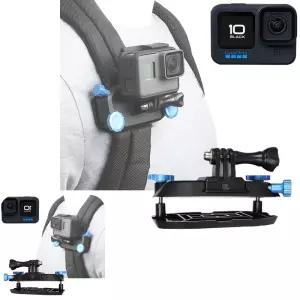 마이한 클립 액션캠 카메라 조명 10 등산 낚시 어깨 배낭 끈 호환 GOPRO10 고프로 마운트