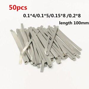50pcs 니켈 도금 강철 스트립 니켈 플레이트 스트랩 스트립 시트 18650 배터리 스폿 용접 기계 용접기 스폿 용접기