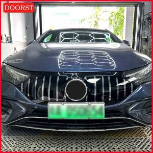 메르세데스 벤츠 호환 EQE 350 SUV 클래스 W295 용 자동차 공기 흡입 그릴 AMG GT 스티커 장식 스팽글 수정