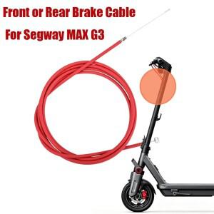 세그웨이 MAX G3 전기 스쿠터용 전면  후면 브레이크 케이블, 빨간색 튜브형 와이어, 교체용 부품