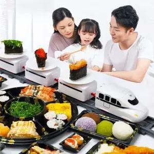 초밥 레일 전동 회전초밥기차 장난감 기차 홈오마카세 스시트레인 세트