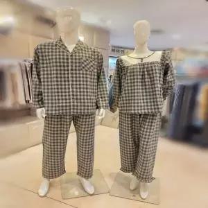 바바라 AMP4639BAWP4639R 커플 4639로맨틱파자마그린세트